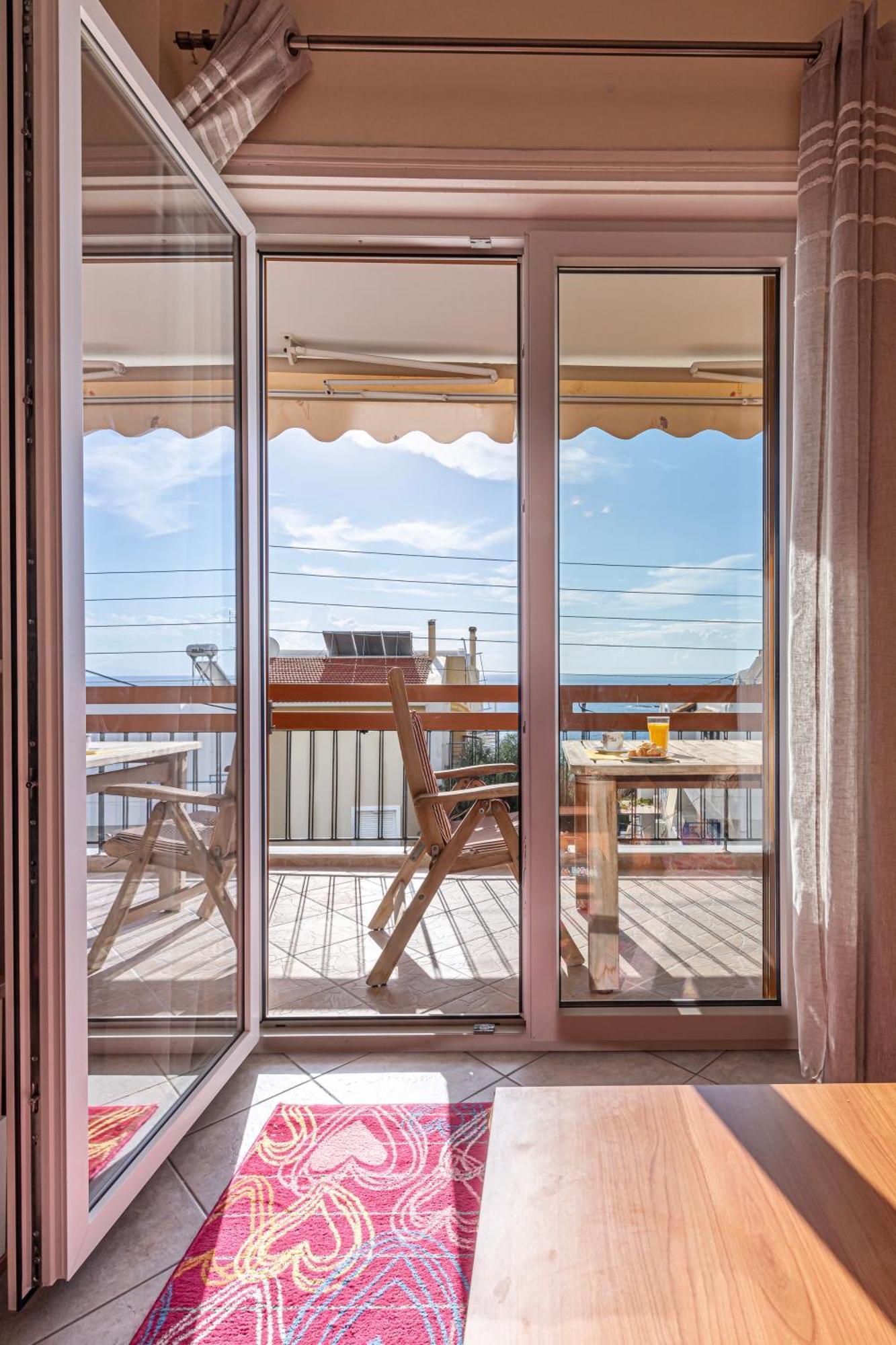 Sea View Apartment 100M From The Beach Saronida Dış mekan fotoğraf